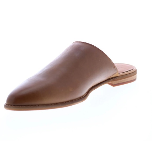 Frye and Co Tan Fenn Almond Toe Mule Leather Slip On Flat Shoes Sz 6.5 - Picture 14 of 15